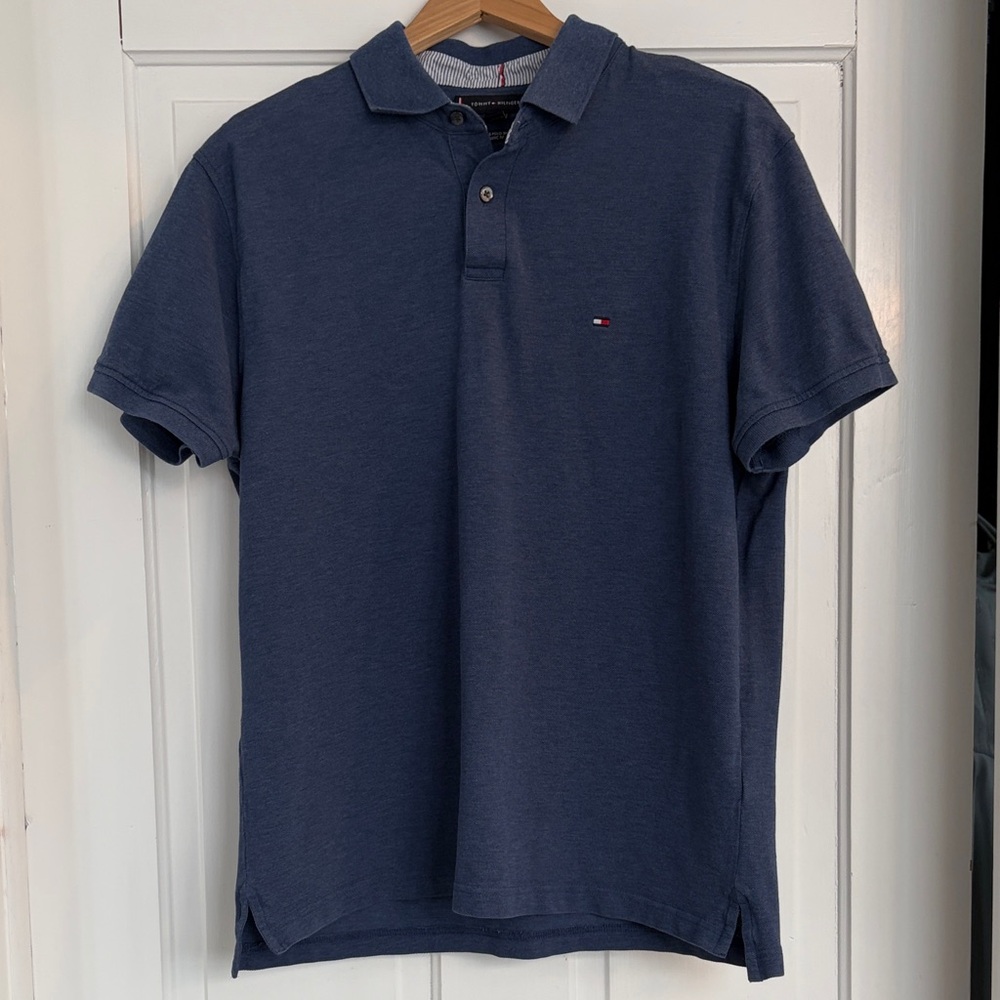 Tommy Hilfiger Men’s Navy / Denim Color Polo Shirt Size Large